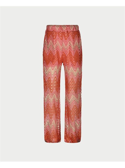Pantalon Fun&Fun pour fille en tissu perforé FUN & FUN | FJPT01621MULTICOLOR